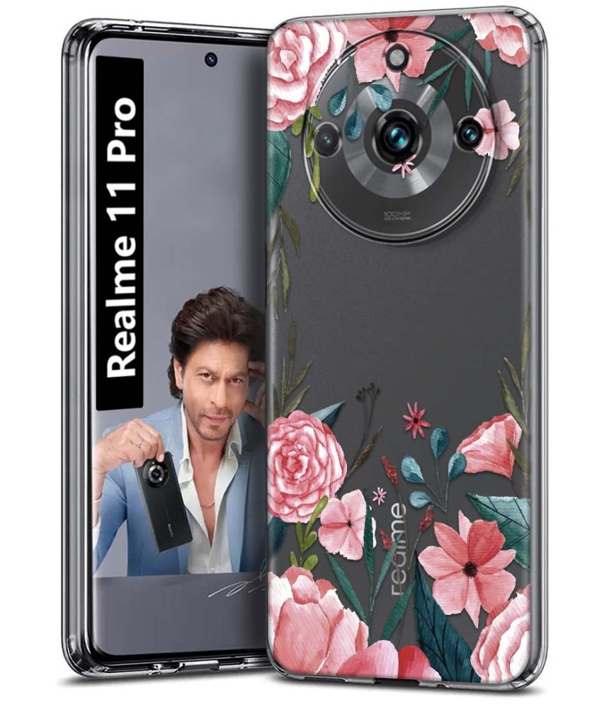     			Fashionury Multicolor Printed Back Cover Silicon Compatible For Realme 11 Pro ( Pack of 1 )