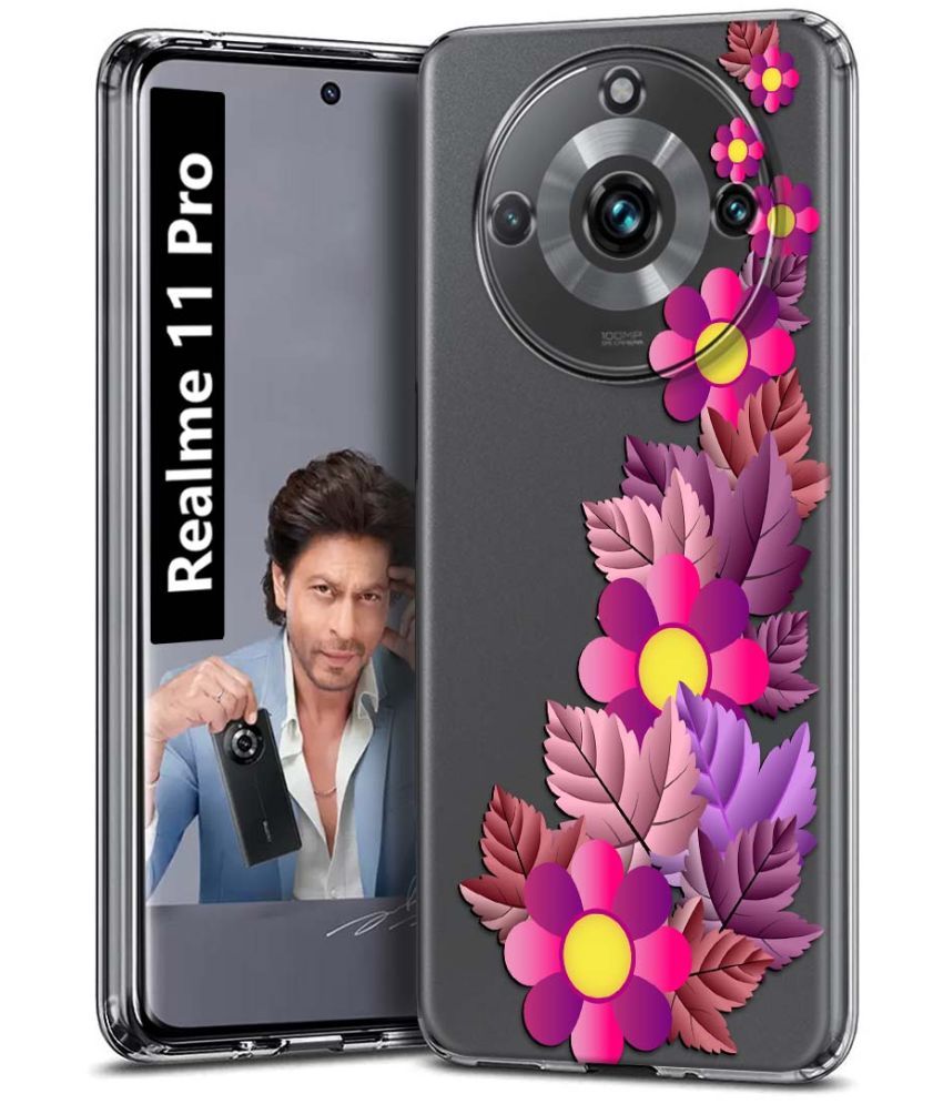     			Fashionury Multicolor Printed Back Cover Silicon Compatible For Realme 11 Pro ( Pack of 1 )