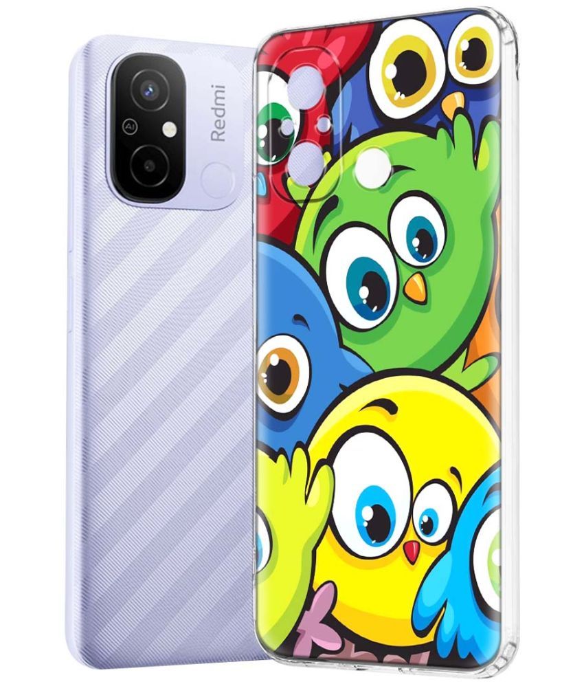     			Fashionury Multicolor Printed Back Cover Silicon Compatible For Redmi 12C ( Pack of 1 )