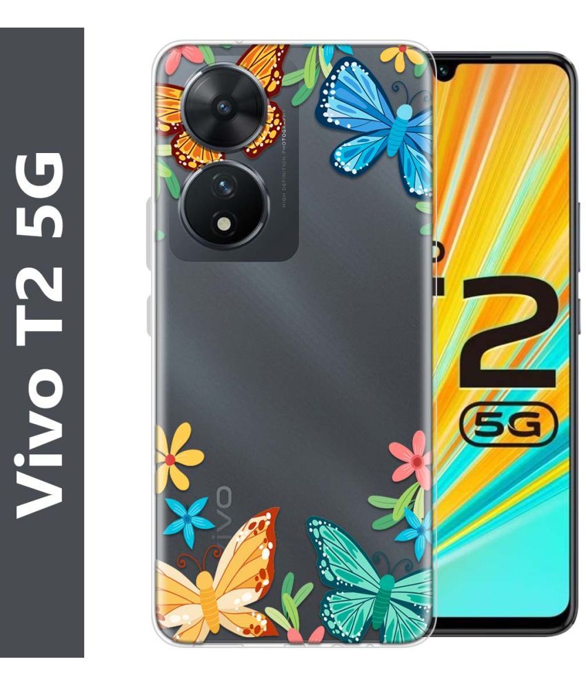     			Fashionury Multicolor Printed Back Cover Silicon Compatible For Vivo T2 5G ( Pack of 1 )