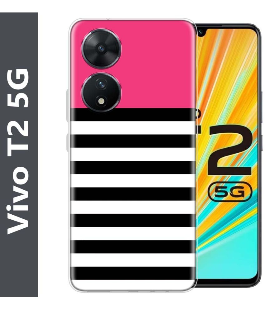     			Fashionury Multicolor Printed Back Cover Silicon Compatible For Vivo T2 5G ( Pack of 1 )