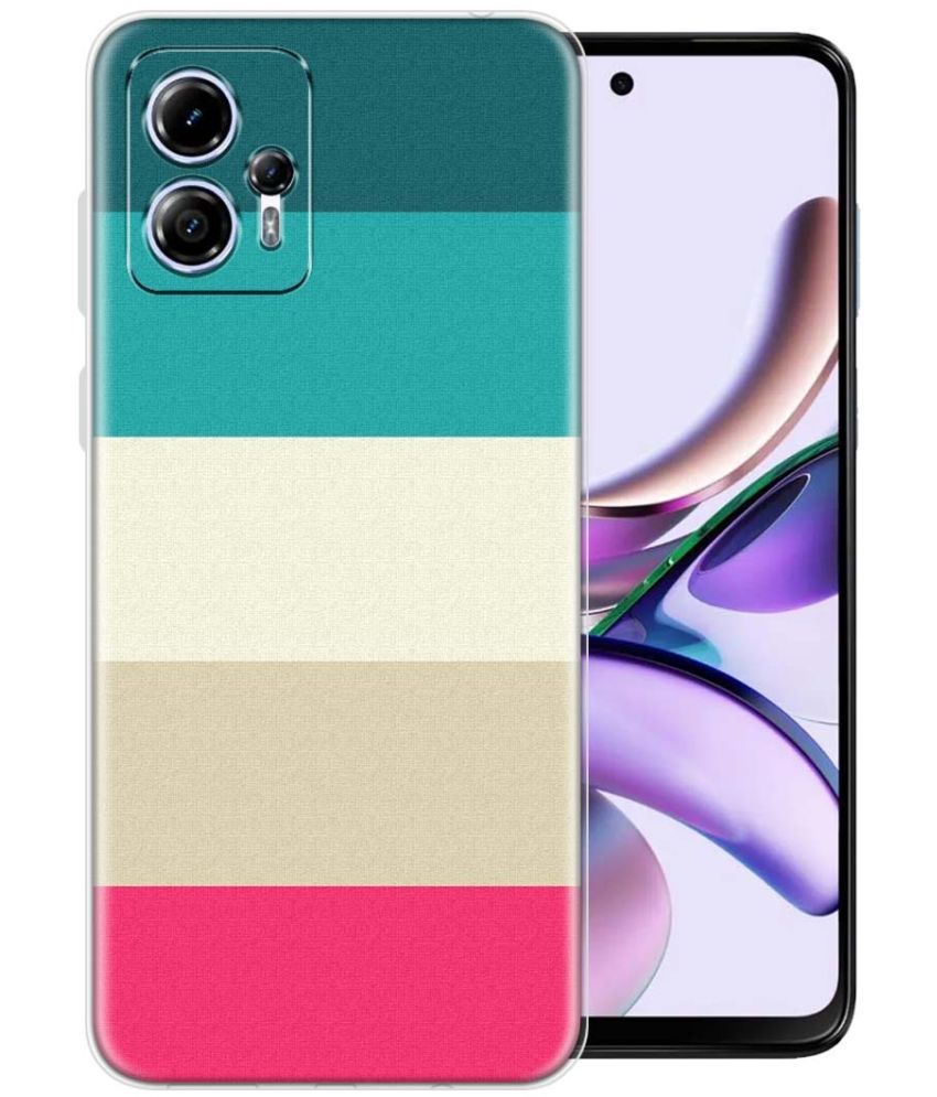     			Fashionury Multicolor Printed Back Cover Silicon Compatible For Moto G13 ( Pack of 1 )