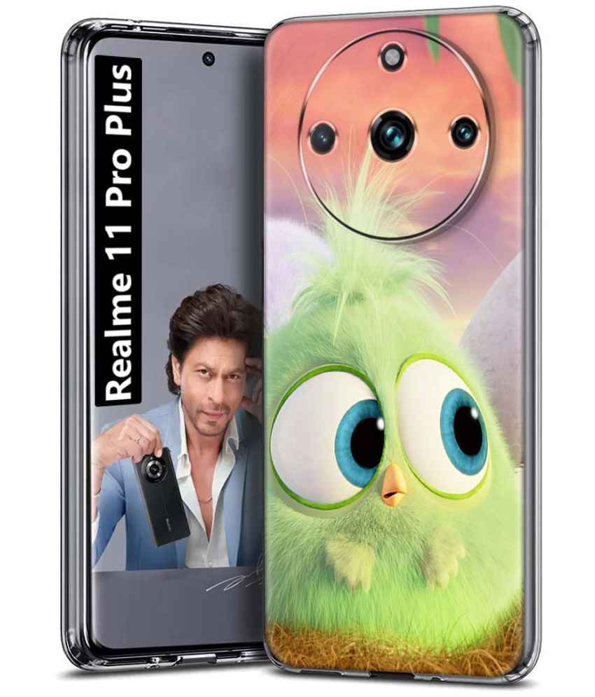     			Fashionury Multicolor Printed Back Cover Silicon Compatible For Realme 11 Pro Plus ( Pack of 1 )