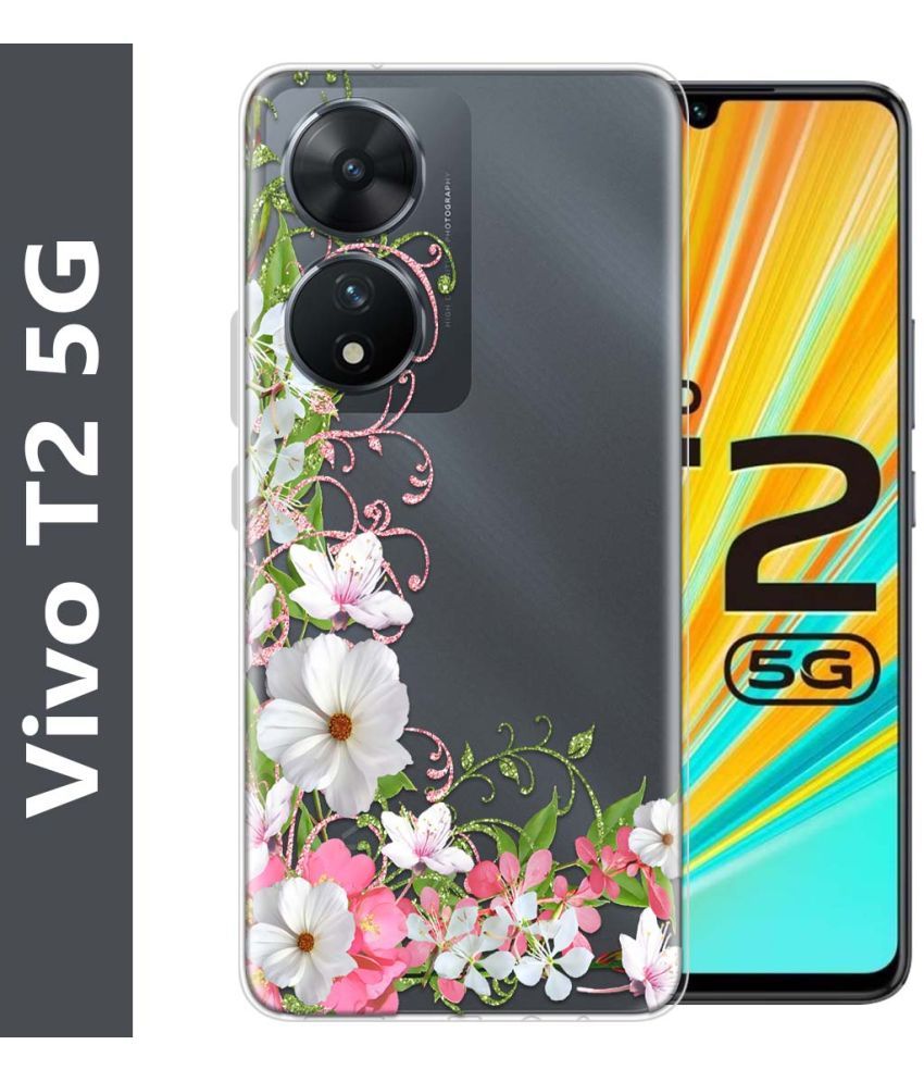     			Fashionury Multicolor Printed Back Cover Silicon Compatible For Vivo T2 5G ( Pack of 1 )