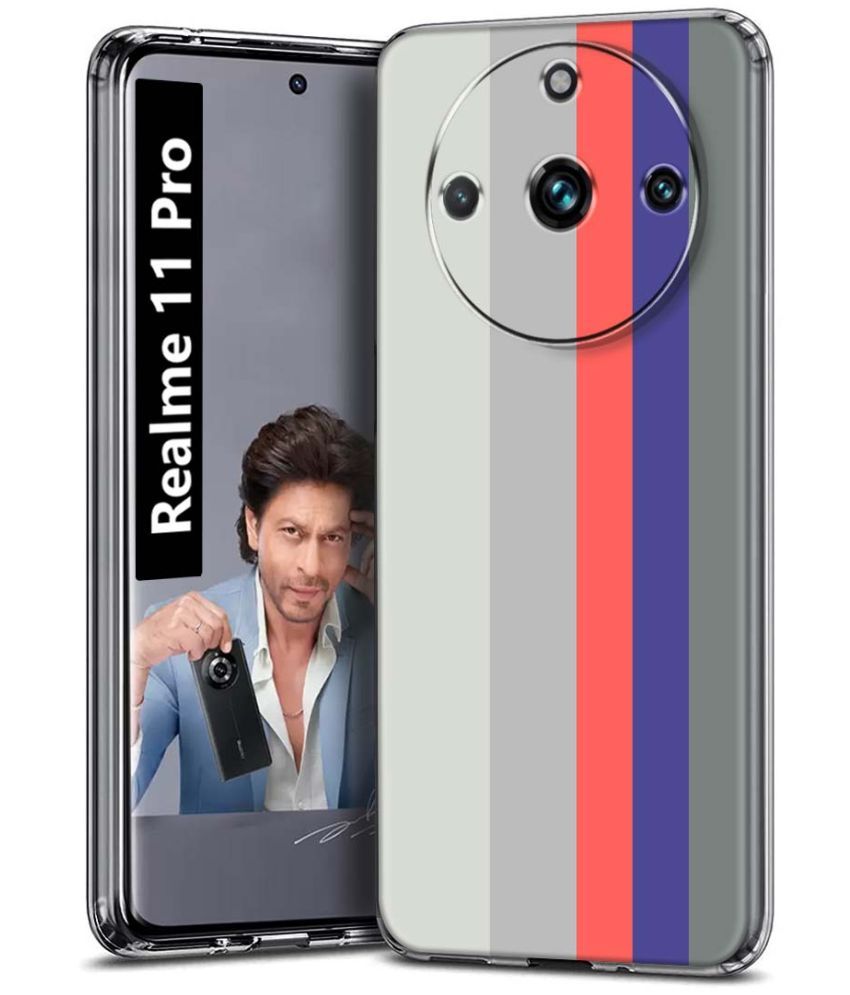     			Fashionury Multicolor Printed Back Cover Silicon Compatible For Realme 11 Pro ( Pack of 1 )