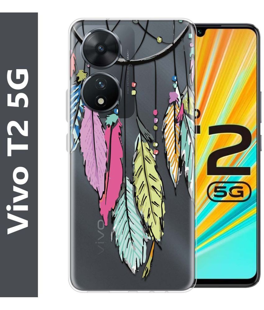     			Fashionury Multicolor Printed Back Cover Silicon Compatible For Vivo T2 5G ( Pack of 1 )