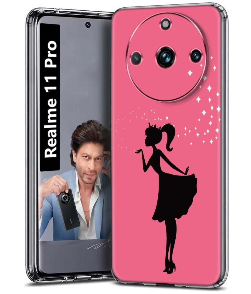     			Fashionury Multicolor Printed Back Cover Silicon Compatible For Realme 11 Pro ( Pack of 1 )