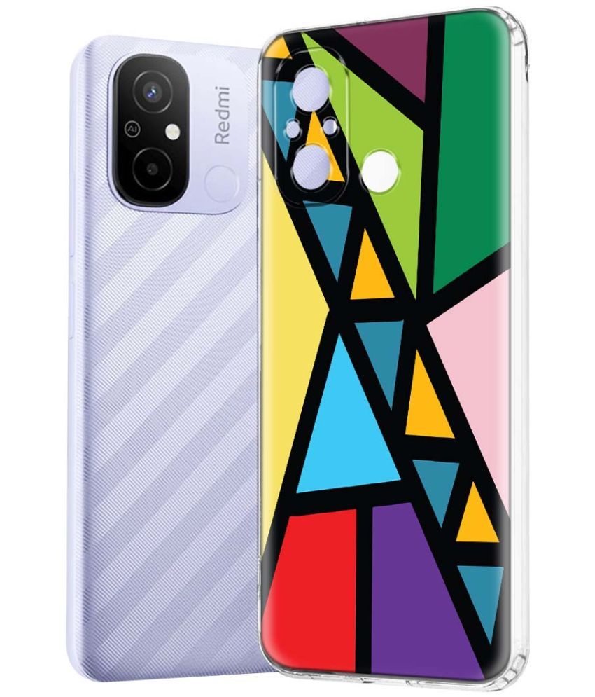     			Fashionury Multicolor Printed Back Cover Silicon Compatible For Redmi 12C ( Pack of 1 )