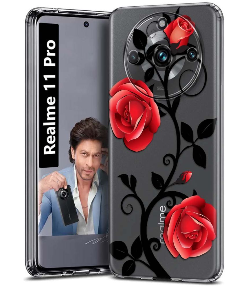     			Fashionury Multicolor Printed Back Cover Silicon Compatible For Realme 11 Pro ( Pack of 1 )