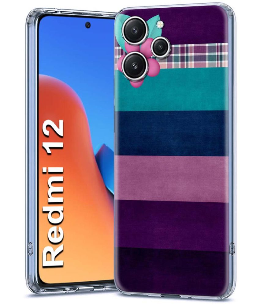    			Fashionury Multicolor Printed Back Cover Silicon Compatible For Redmi 12 ( Pack of 1 )