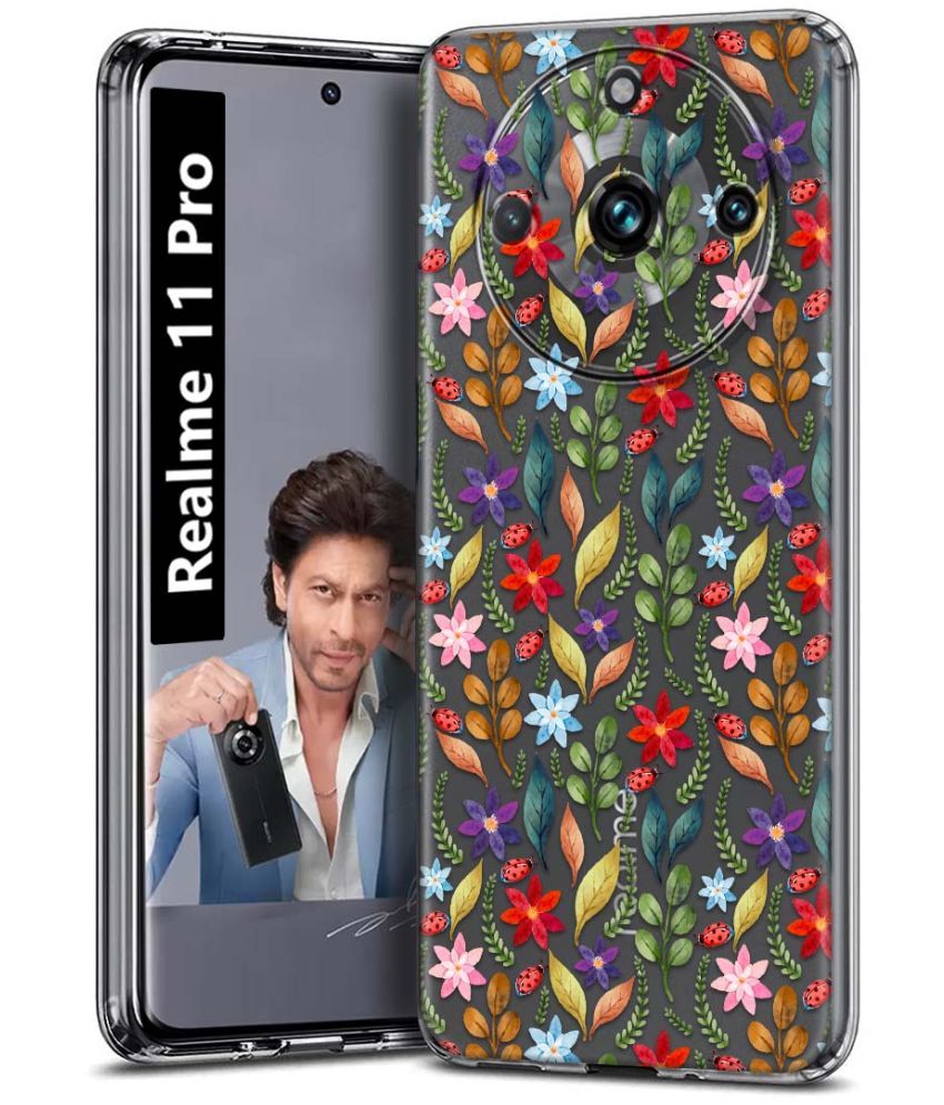     			Fashionury Multicolor Printed Back Cover Silicon Compatible For Realme 11 Pro ( Pack of 1 )