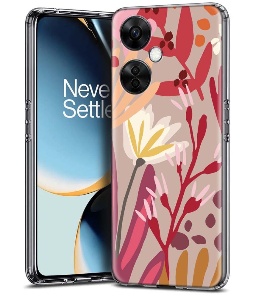     			Fashionury Multicolor Printed Back Cover Silicon Compatible For Oneplus Nord CE 3 Lite 5G ( Pack of 1 )