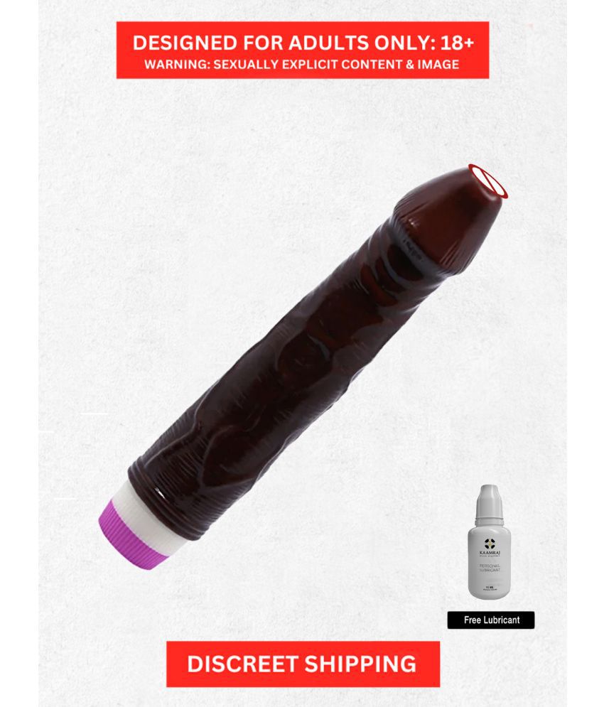     			G Point Dildo with Vibration- Reusable Realistic Silicone Vibrating Dildo | Low in Budget Smooth For Beginners Brown Color Couples Vibrating Dildo