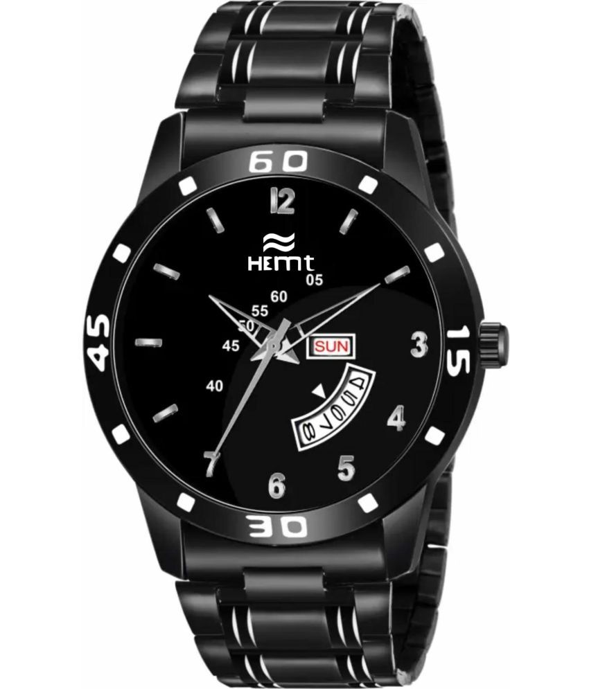     			Hemt Black Metal Analog Men's Watch