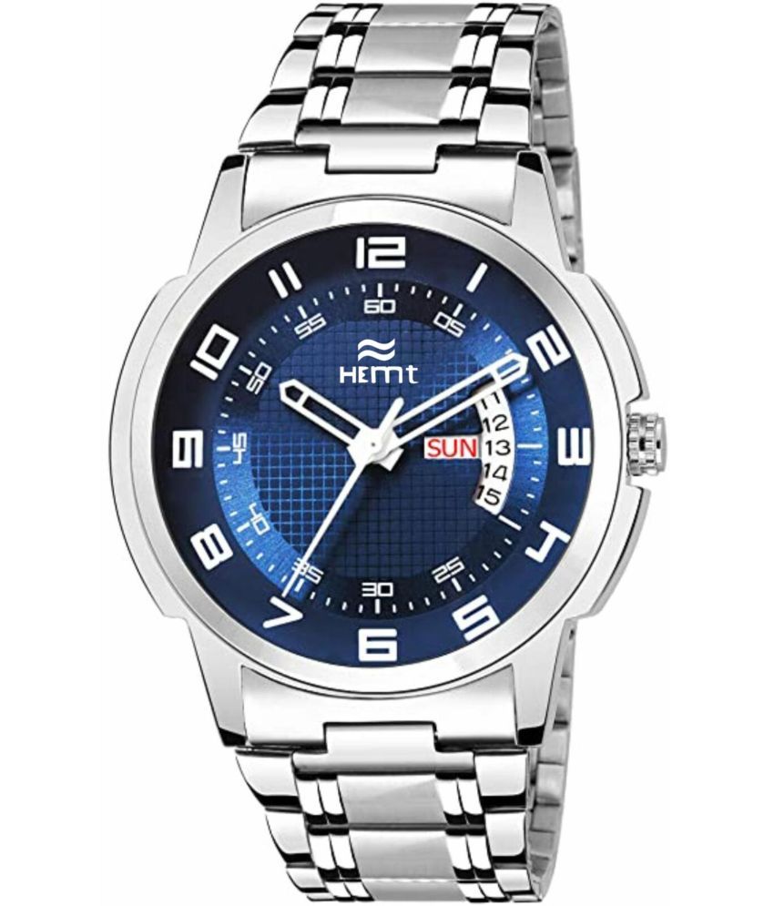     			Hemt Silver Stainless Steel Analog Men's Watch