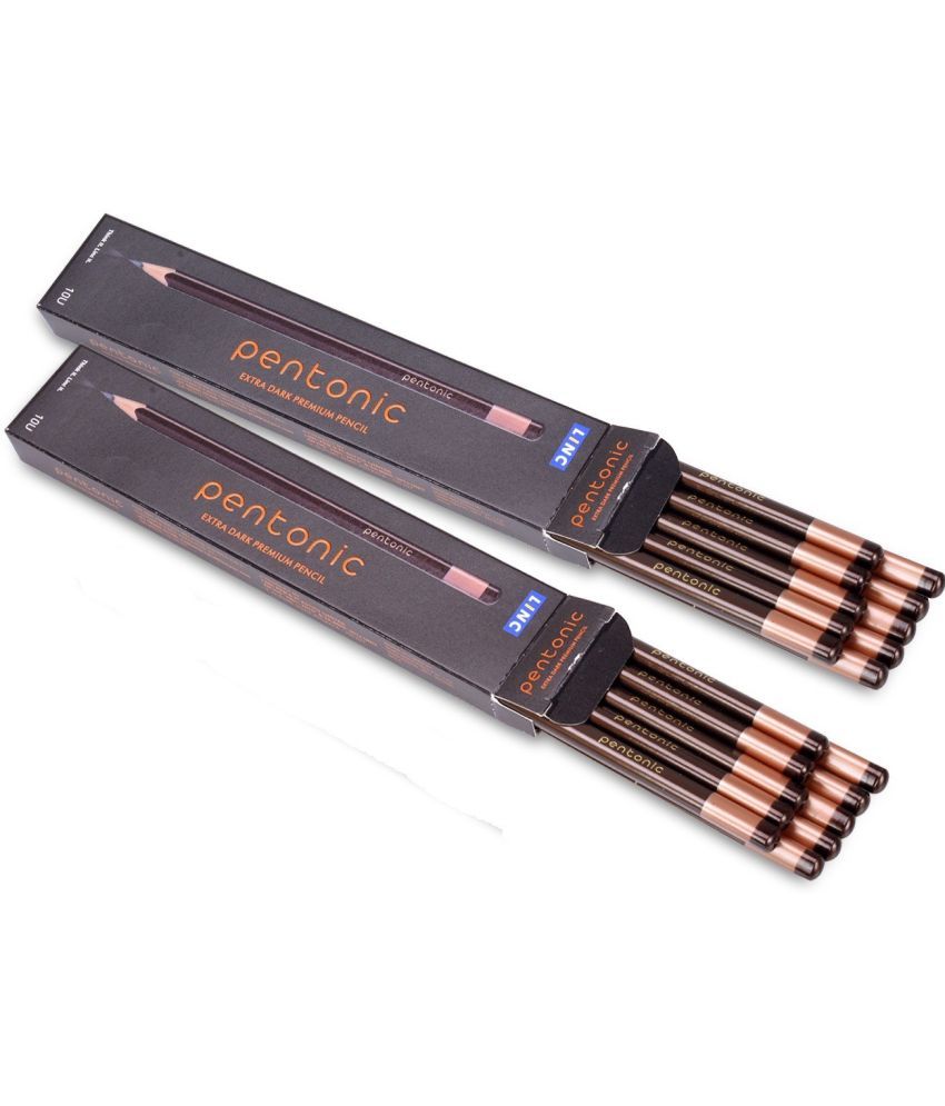     			Pentonic Linc Extra Dark Premium Pencil, Pack of 20 Pencil (Brown Body)