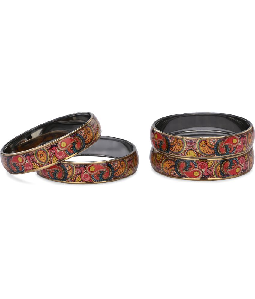     			Somil Multicolor Bangle Set ( Pack of 4 )