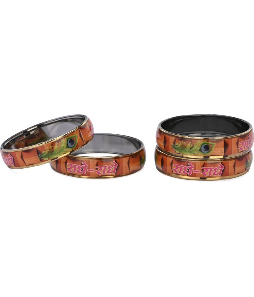     			Somil Multicolor Bangle Set ( Pack of 4 )