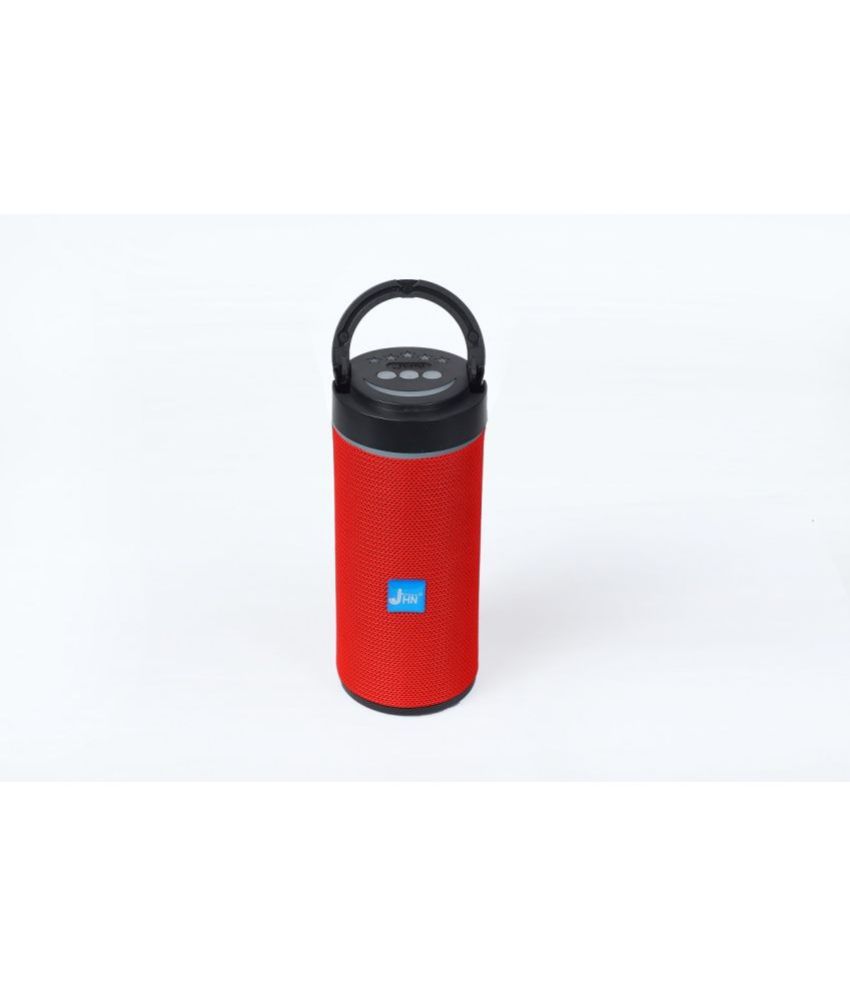     			jhn JHN-249 10 W Bluetooth Speaker Bluetooth v5.0 with USB,SD card Slot Playback Time 8 hrs Red