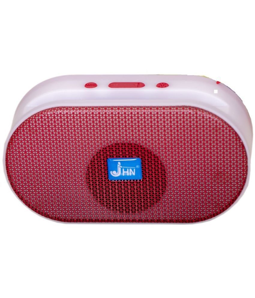    			jhn JHN-512 5 W Bluetooth Speaker Bluetooth v5.0 with USB,SD card Slot Playback Time 8 hrs Red