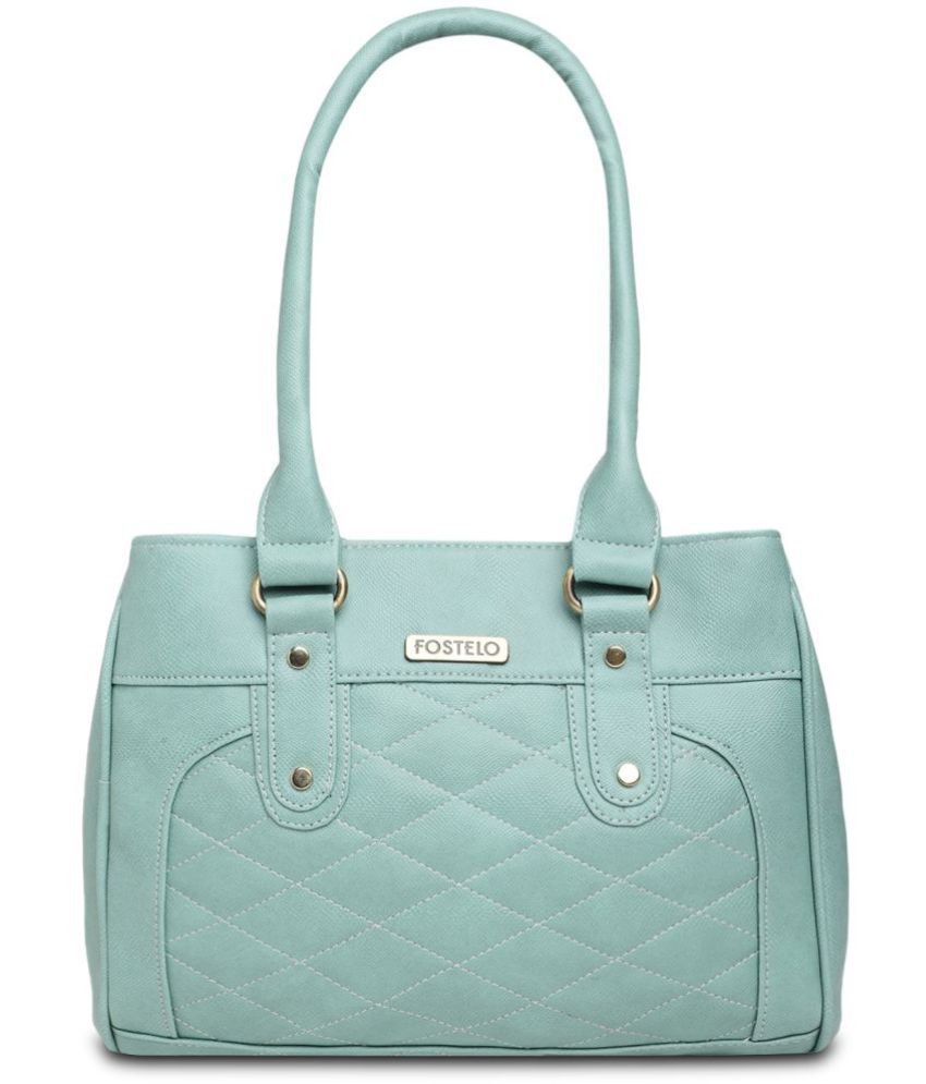     			Fostelo Green PU Shoulder Bag