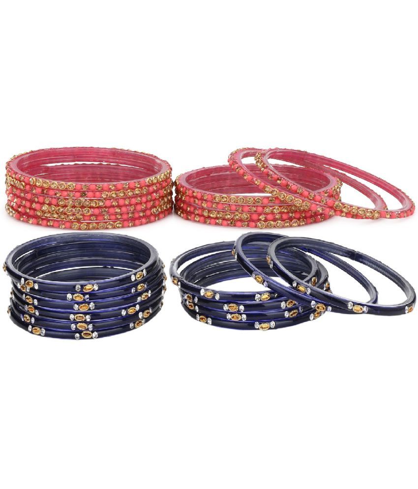     			Somil Multicolor Bangle Set ( Pack of 24 )