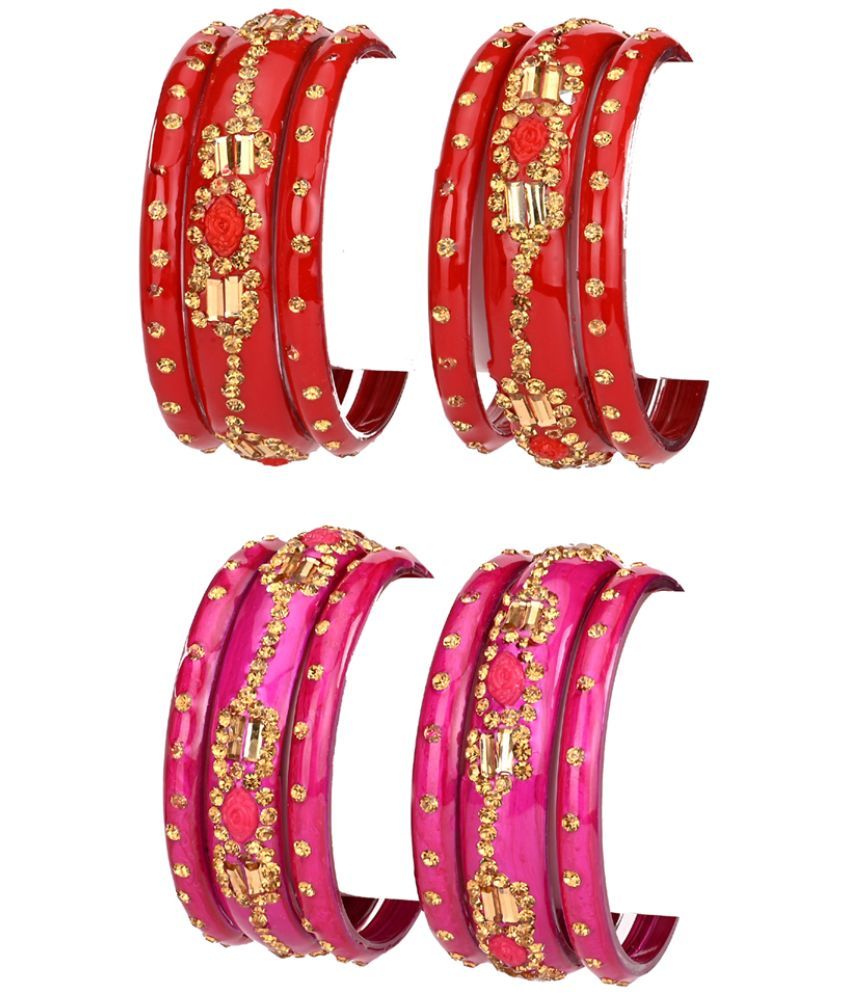     			Somil Multicolor Bangle Set ( Pack of 12 )