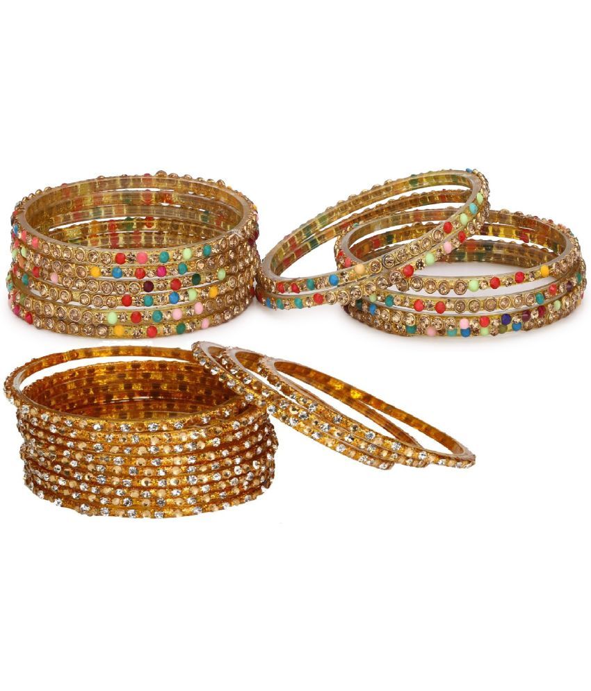     			Somil Multicolor Bangle Set ( Pack of 24 )