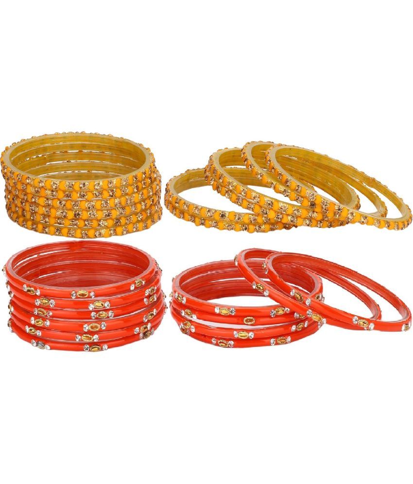     			Somil Multicolor Bangle Set ( Pack of 24 )