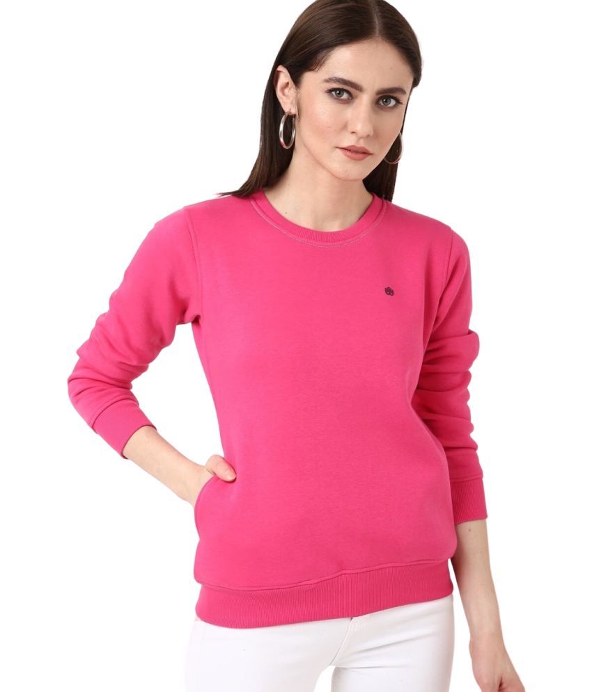     			TAB91 Fleece Women's Non Hooded Sweatshirt ( Pink )