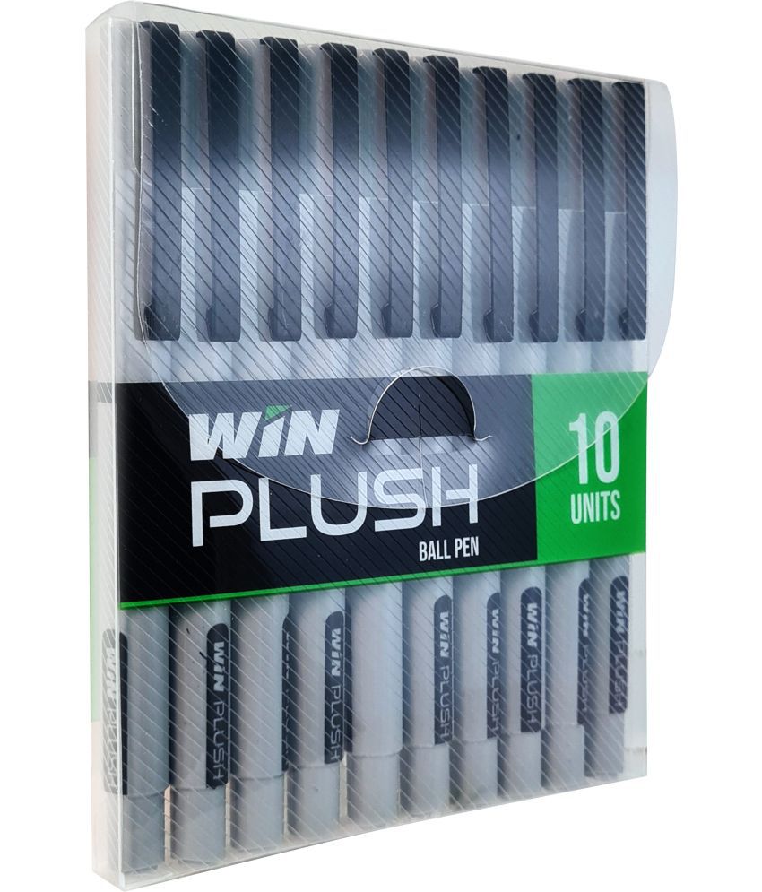     			Win Plush 20Pcs Black Pens|0.7 mm Tip|Fast Writing|Students & Offfice Ball Pen (Pack of 20, Black)