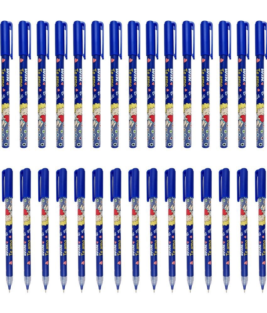     			Win Te Amo 30 Ball Pens Blue Ink
