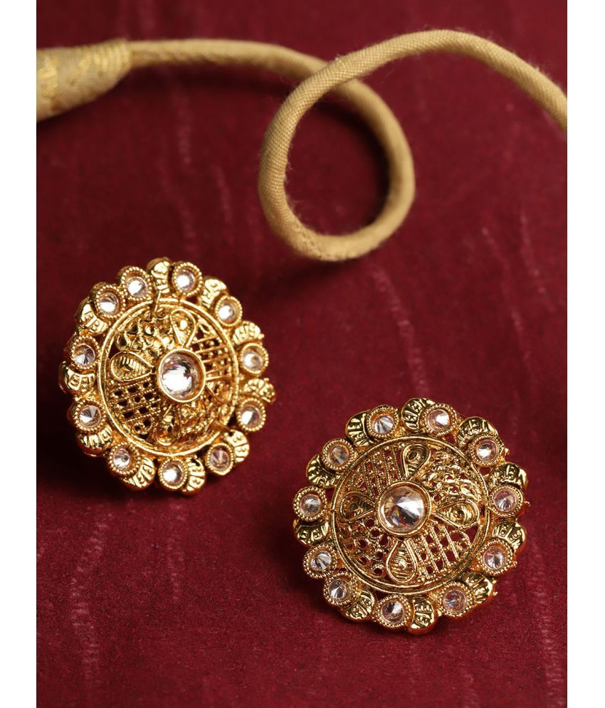     			YOUBELLA Gold Danglers Earrings ( Pack of 1 )