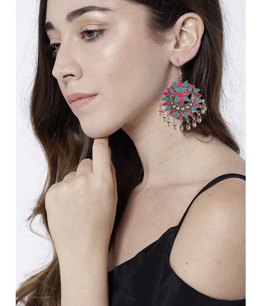     			YOUBELLA Multicolor Danglers Earrings ( Pack of 1 )