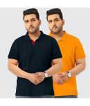 TAB91 Cotton Regular Fit Solid Half Sleeves Men's T-Shirt - Yellow ( Pack of 2 )