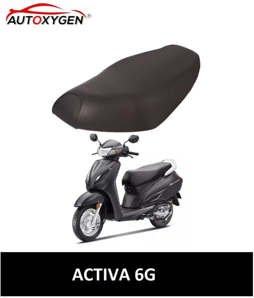     			Autoxygen Scooter/Scooty Removable & Washable PU Leather Waterproof Seat Cover Accessories For Honda Activa 6G (Black)