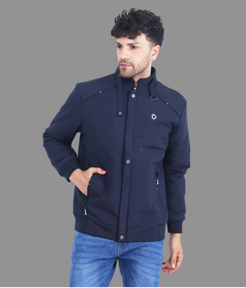     			Dollar Polyester Men's Casual Jacket - Navy Blue ( Pack of 1 )