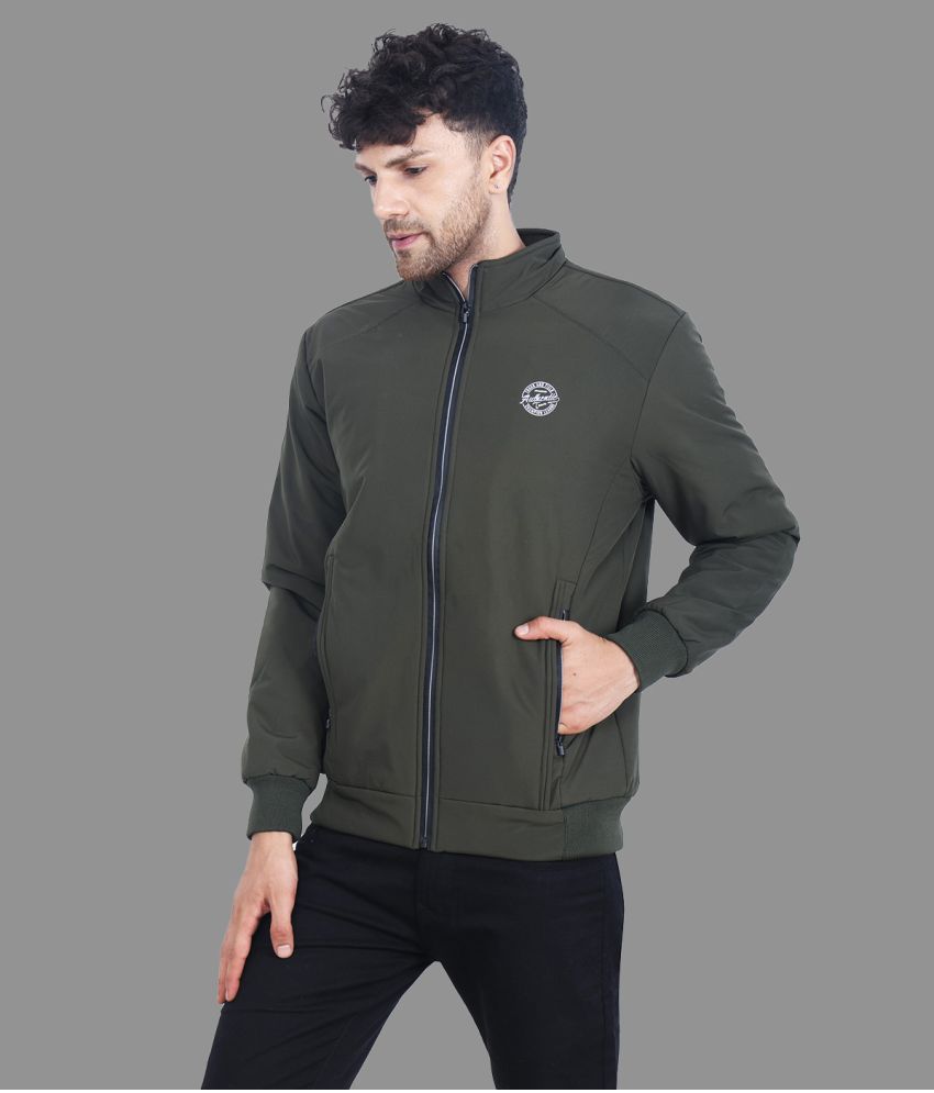     			Dollar Polyester Men's Casual Jacket - Green ( Pack of 1 )