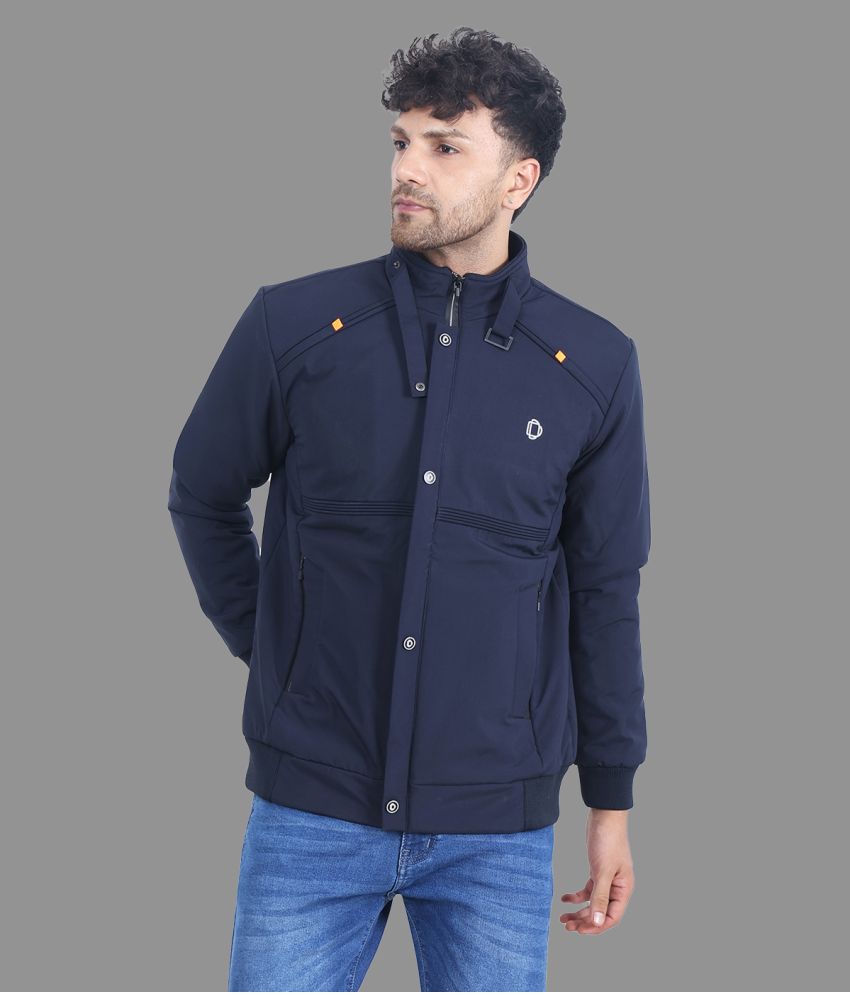     			Dollar Polyester Men's Casual Jacket - Navy Blue ( Pack of 1 )