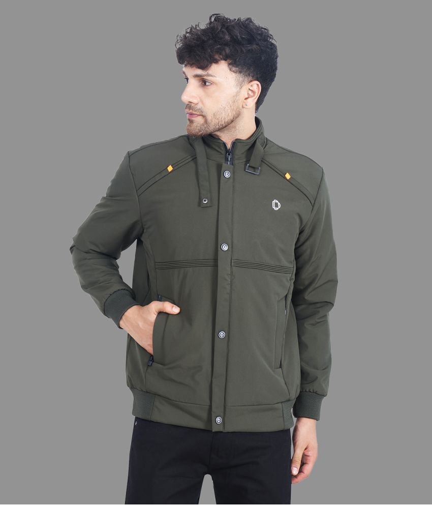     			Dollar Polyester Men's Casual Jacket - Green ( Pack of 1 )