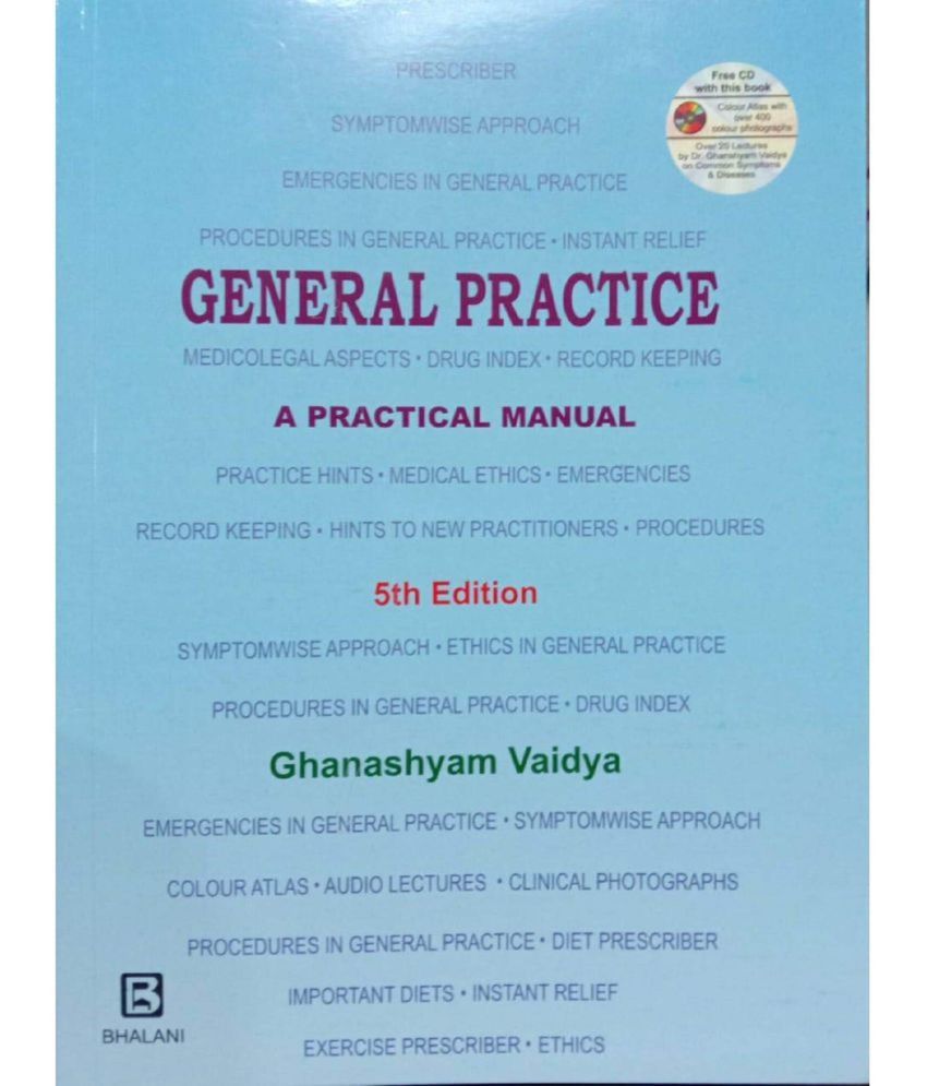     			General Practice A Practical Manual With Cd 5Ed by ghanashyam vaidya Free Cd With This Book