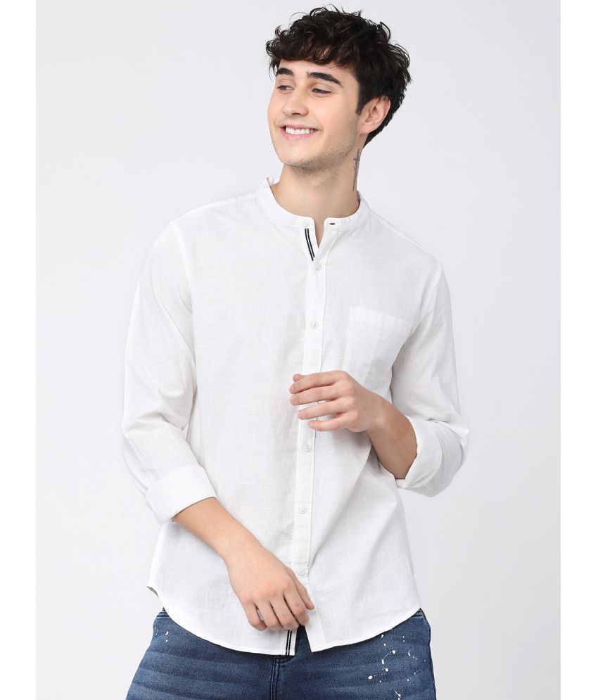     			Ketch 100% Cotton Regular Fit Solids Full Sleeves Men's Casual Shirt - white ( Pack of 1 )