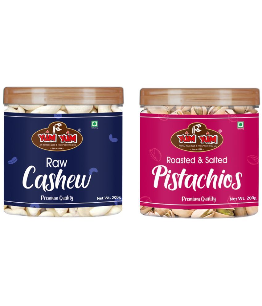     			YUM YUM Premium Jumbo Pista (200g) and Cashew (200g) 400g Dry Fruits Combo