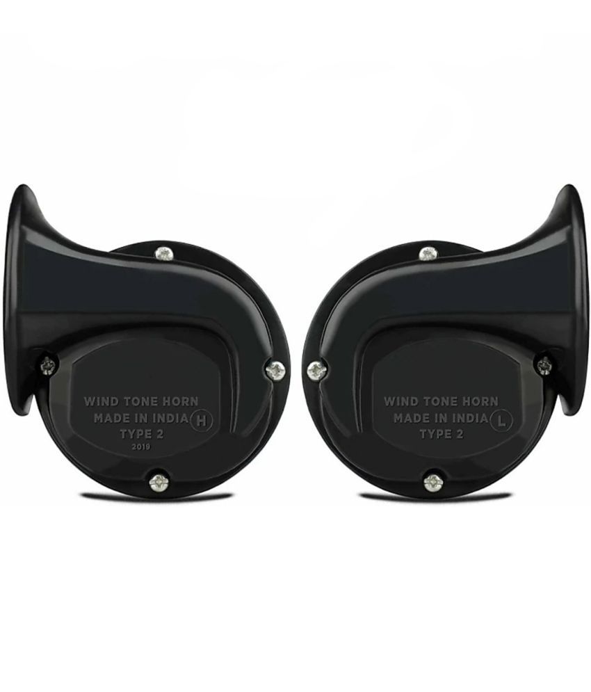     			wahh Horn For Cars & Two Wheelers - Set of 2 (High & Low Tone)