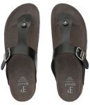 El Paso Black Men's Thong Flip Flop