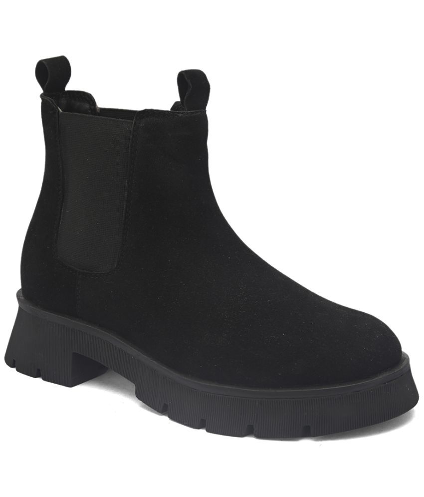     			El Paso Black Women's Ankle Length Boots