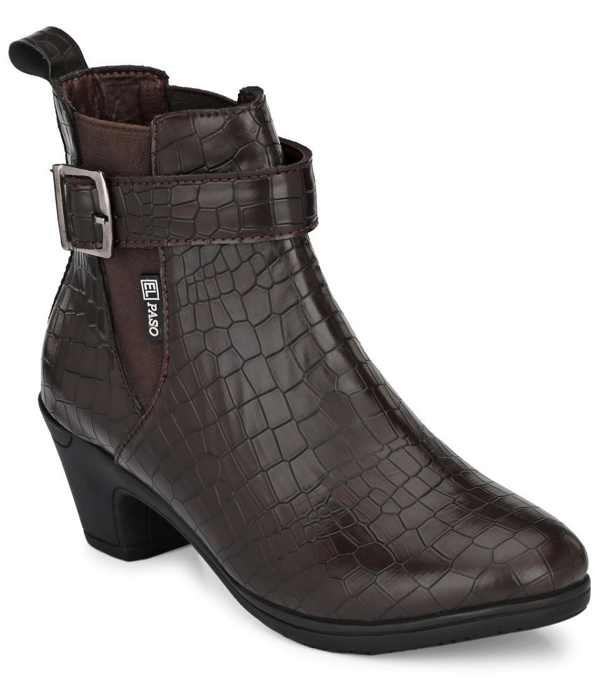     			El Paso Brown Women's Ankle Length Boots