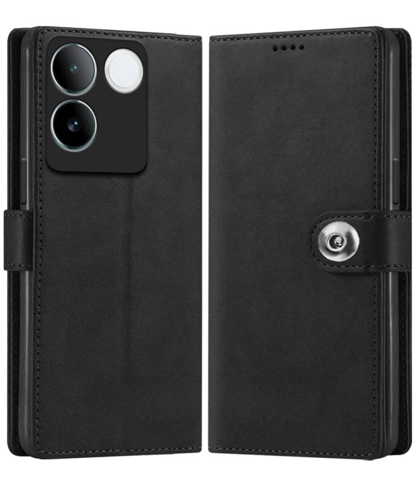     			Fashionury Black Flip Cover Leather Compatible For iQOO Z7 Pro 5G ( Pack of 1 )