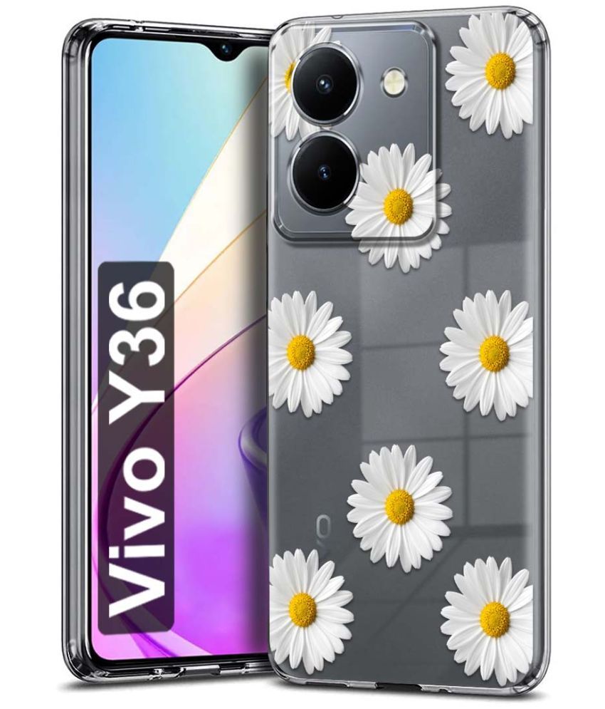     			Fashionury Multicolor Printed Back Cover Silicon Compatible For Vivo Y36 ( Pack of 1 )