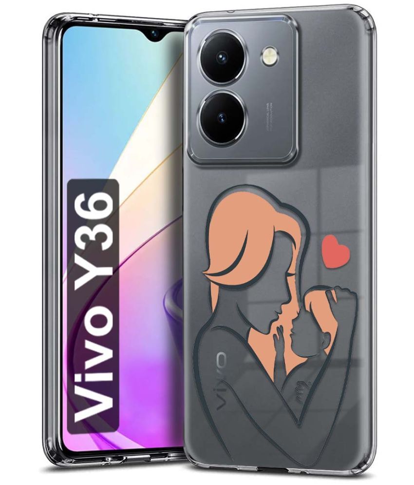     			Fashionury Multicolor Printed Back Cover Silicon Compatible For Vivo Y36 ( Pack of 1 )